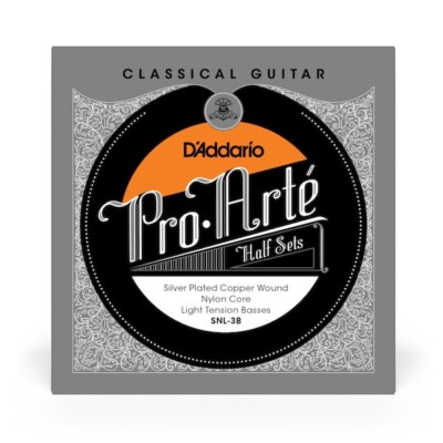 D'Addario SNL-3B Pro-Arté Nylon Core Classical Strings Half Set;  light tension
