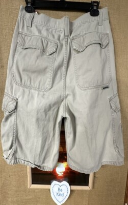 Silver Tab Levi s men s khaki cargo 34 short flat solid zipper pockets relaxed P