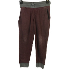 Amplify Boys Jogger Pants Maroon Stretch Waist Size Small 8 Preowned