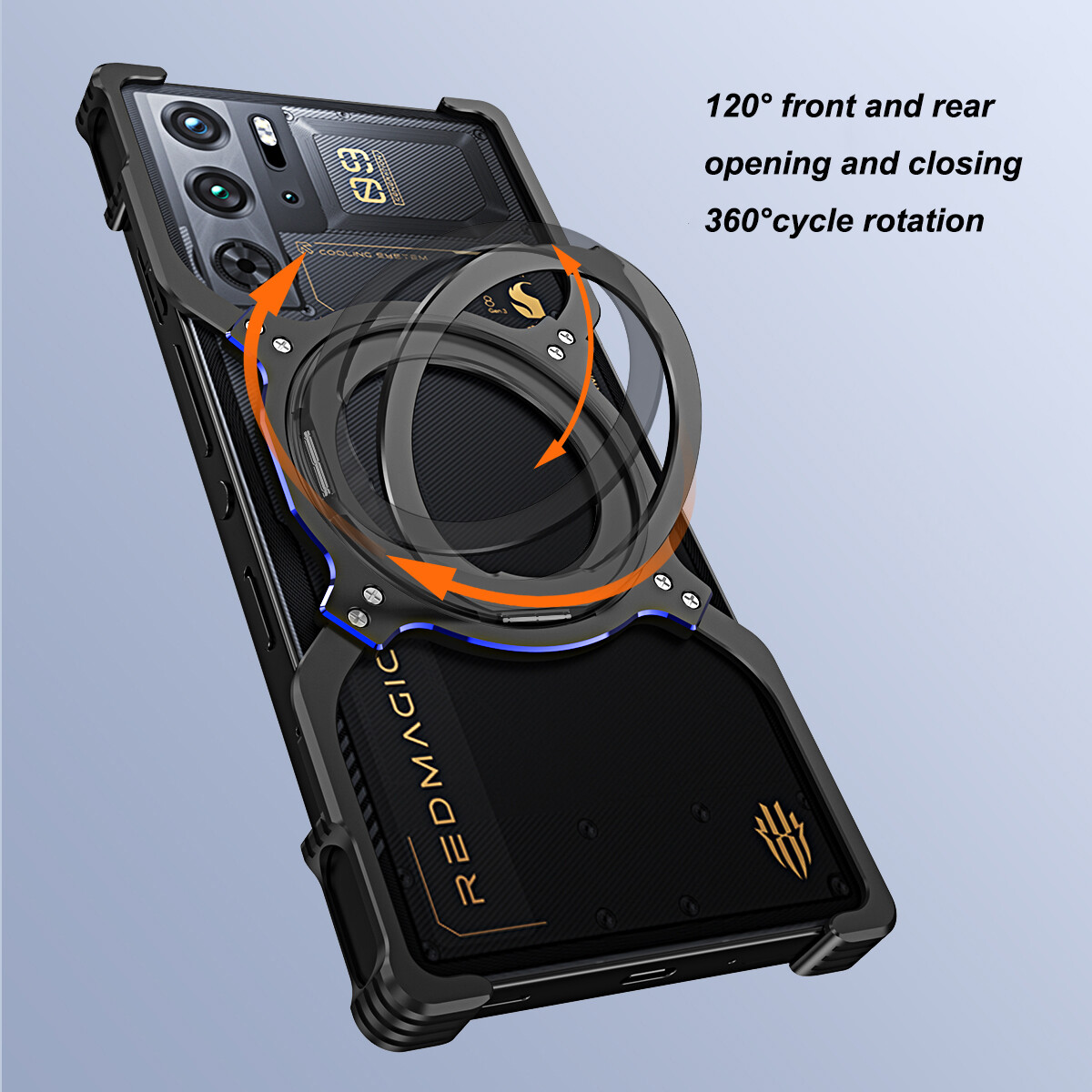 For ZTE nubia Red Magic 10 Air 10 Pro+9S 8S Metal Armor X Type