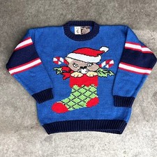 Peruvian Fashions Children's Alpaca Wool Hand Knitted Sweater Christmas Size 6