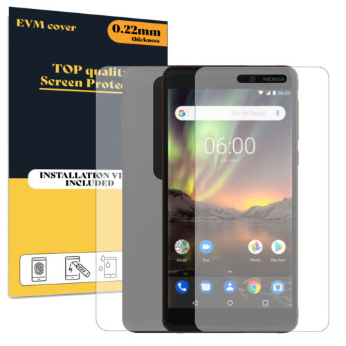 Screen Protector For Nokia 6.1 Front and Back TPU FILM Cover - Afbeelding 1 van 3