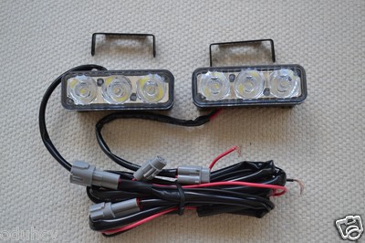 2x 12V LED Tagfahrlicht Tageslicht Universal Weiße Lampe Auto Van