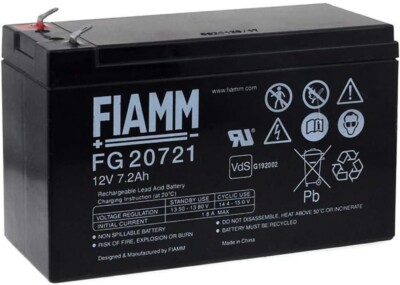 FIAMM FG20721 Bleibatterie Wiederaufladbar 12V 7,2Ah Faston 4,8mm FIAMM