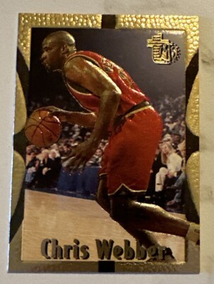 1995 Topps tMB Basketball Embossed GOLD #100 Chris Webber Washington Bullets