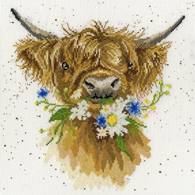 NEW ~ Bothy Threads ~ Counted Cross Stitch Kit ~ Moo Cow ~ XHD48