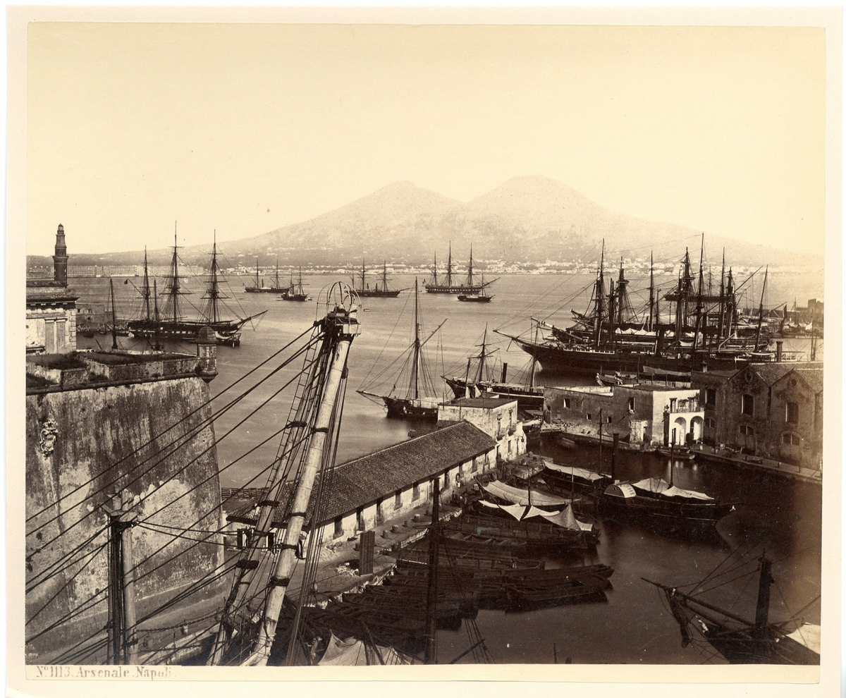 Tirage Albuminé Vintage Italie Napoli Consalvo Carelli - Année 1880 Environ