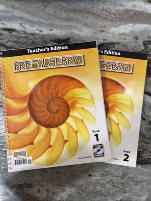 Pre-Algebra 2nd Ed, Teachers Edition, BJU Press With CD