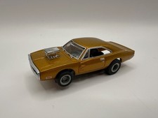 Johnny Lightning Slot Car HO Gold Charger Xtraction