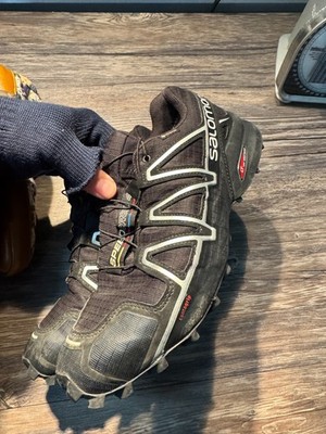Salomon Speedcross 4 Trail Runners Mens 9 Black Gore Tex Contagrip Off Road Grip