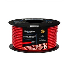 18 AWG Single Conductor Marine Grade Wire Tinned Copper-OFC - 1000 feet - Red
