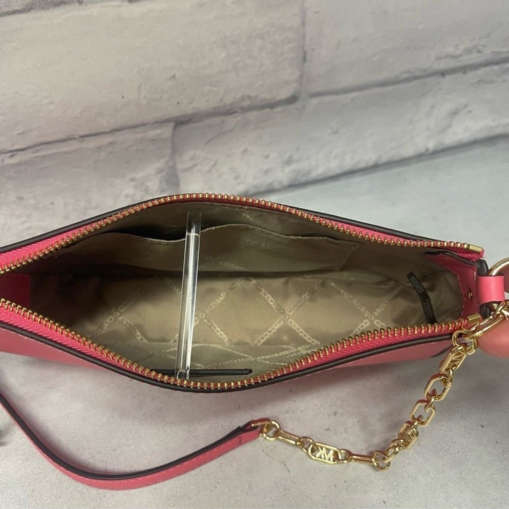 Michael Kors Empire MD Chain Pouchette & Matching Wallet Camila Rose Pink thumbnail 5