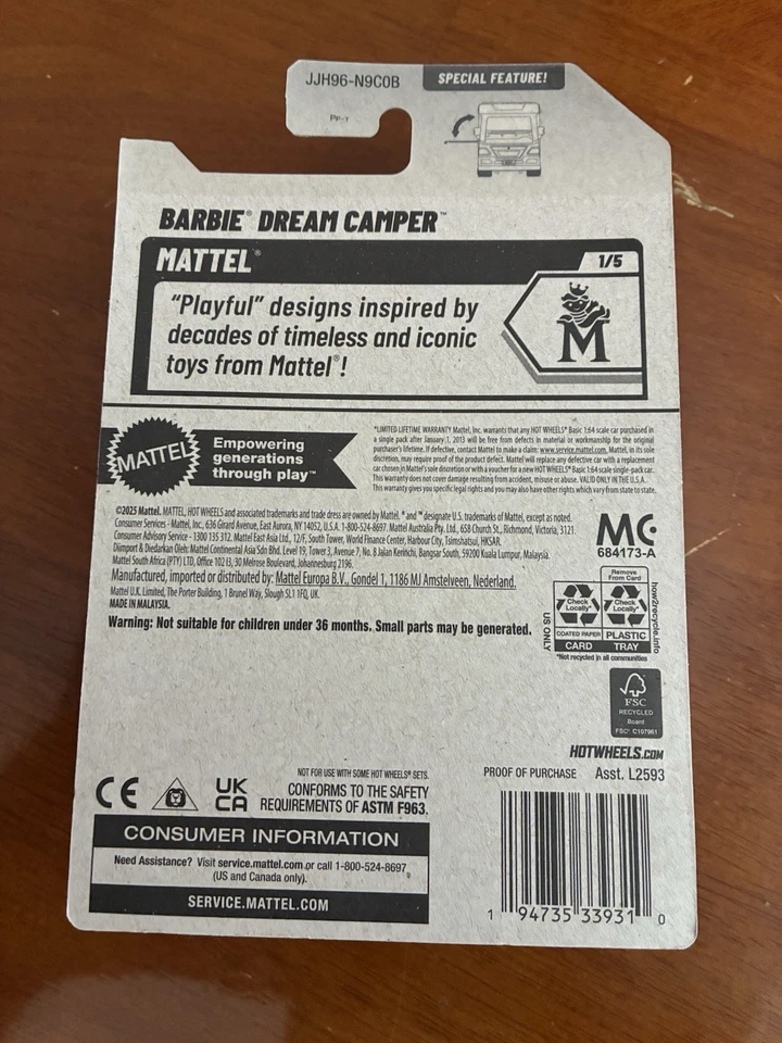 Barbie Dream Camper Hot Wheels 2026 - Изображение 2 из 2