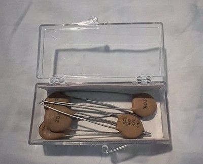 Vintage Mallory .001uF 2KV Capacitors 1000pF Ceramic Disc Guitar Tone