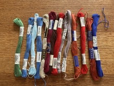 Konvolut Stickgarn Sticken 6fädig 15x Baumwo...