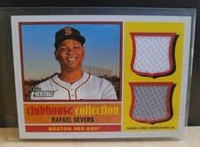 2025 Topps Heritage Rafael  Devers Clubhouse Collection Dual Relic #CCSDR-RD