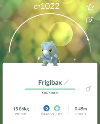  Shiny Frigibax Pokemon Gen9   Pokemon Go  Read Desc
