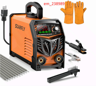 Stick Welder,250Amp ARC Welding Machine with Large LED Display,Dual Voltage 110V