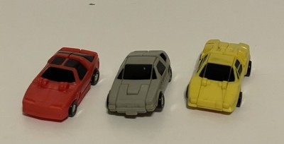 Transformers G1 Race Car Patrol 3/4 Micromasters Lot Vintage 1989 Takara Hasbro