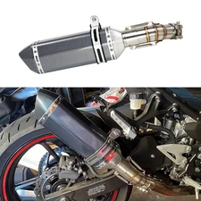 Slip on Muffler Exhaust Pipe Tube For Kawasaki Ninja 500 ABS / ABS SE 2024-2025 