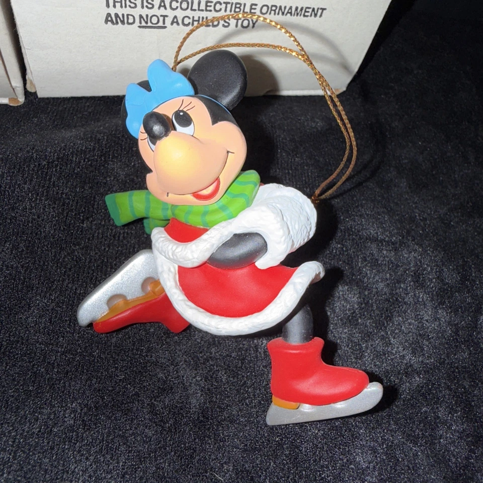 Mickey y Minnie Mouse Navidad 🎄Ornamentos Años 90 Grolier Disney Navidad Magia Foto 3 de 4