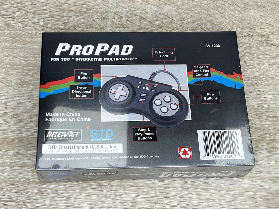 Vintage 1994 InterAct SV-1200 ProPad 3DO Controller – New Sealed - Image 3 of 3
