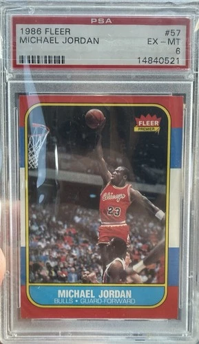 Jordan 1986 Fleer Jordan #8 Rookie
