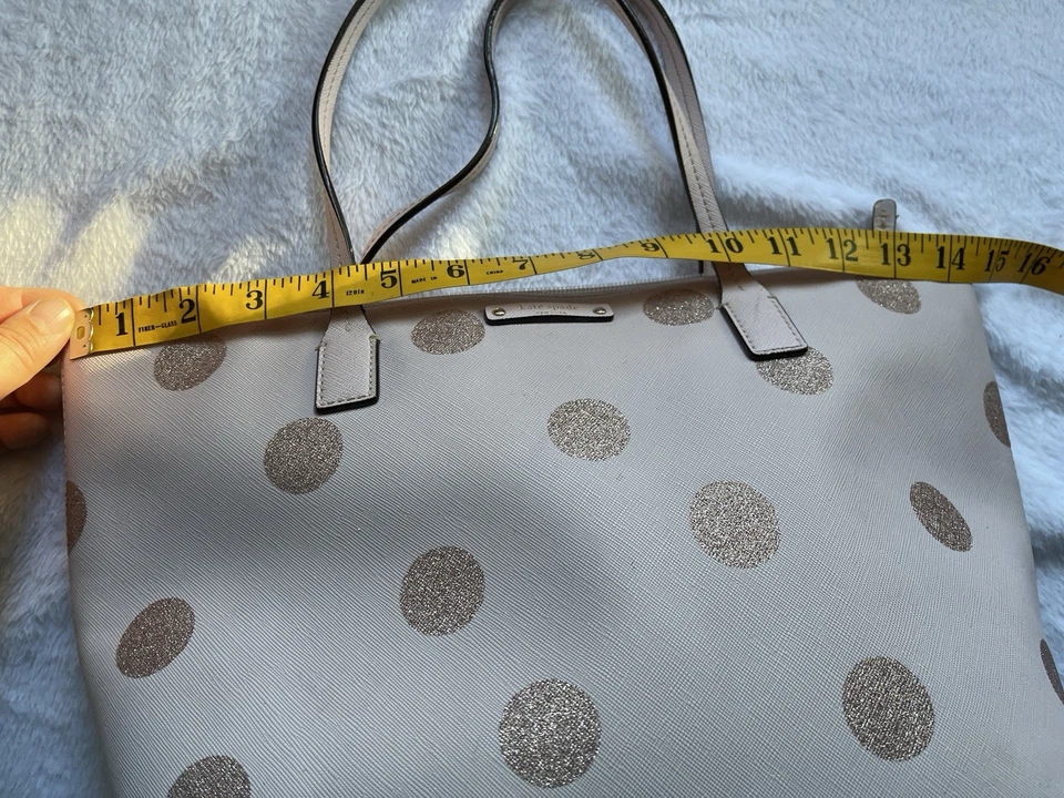 Mint Kate Spade Glitter Polka Dot Tote Haven Hani Pink Tote - Image 4 of 4