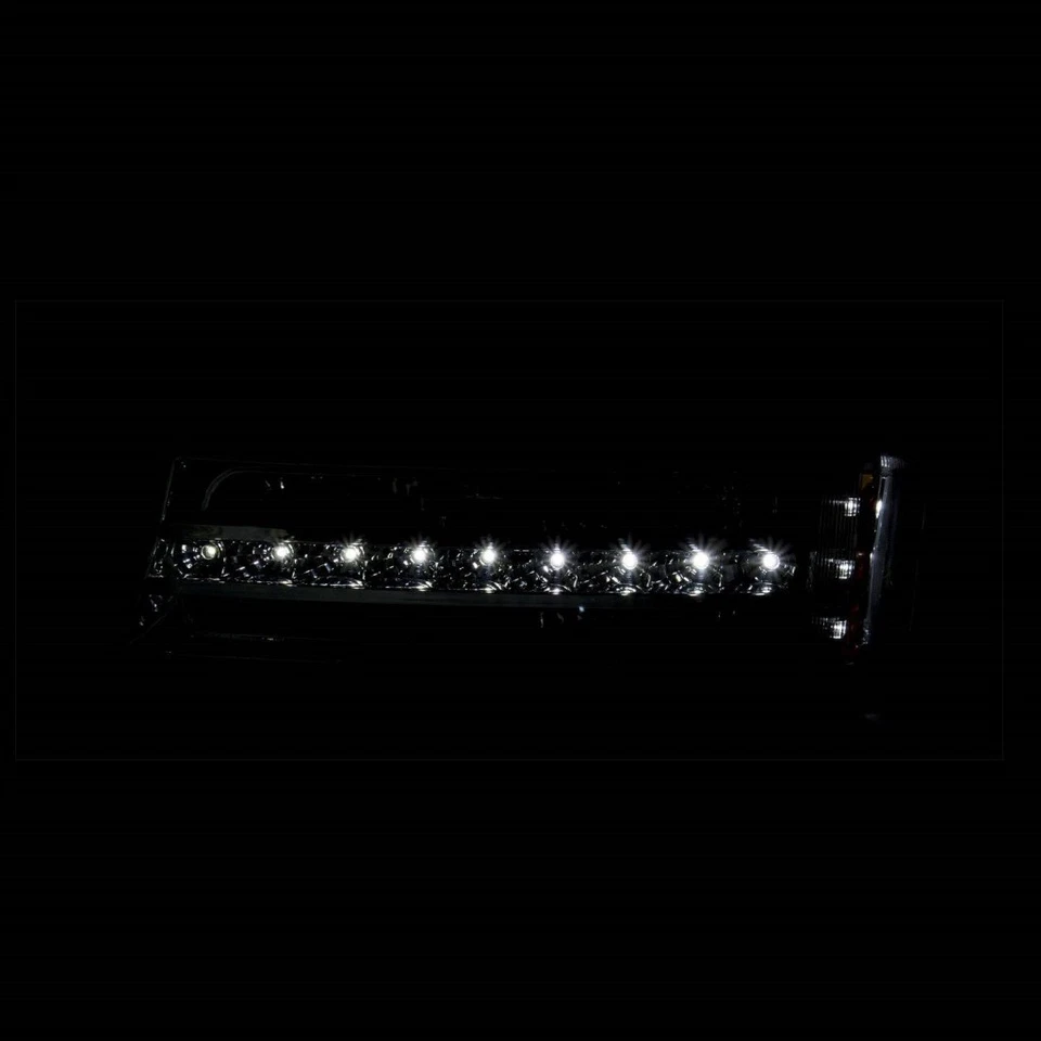Luces LED de estacionamiento negras ANZO para Chevy Avalanche 2500 2003 2004 2005 2006 Foto 3 de 4