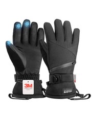 Ski Snow Gloves for Women Men 3M Thinsulate Waterproof Warm Double-Pocket