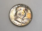 1952-P 50C FRANKLIN SILVER HALF DOLLAR BU TONED