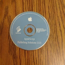 1999 Apple Computer Software Applescript Publishing Solutions 1.0.3 Disc Only