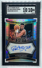 /125 Patrick Ewing Auto SGC 10 2024-25 Select Signatures Autograph Knicks Silver