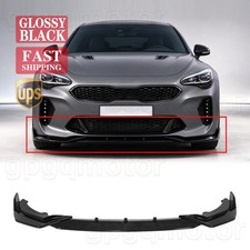 For Kia Stinger Gt 18-23 Gloss Black Sw Style Front Bumper Lip Splitter Spoiler