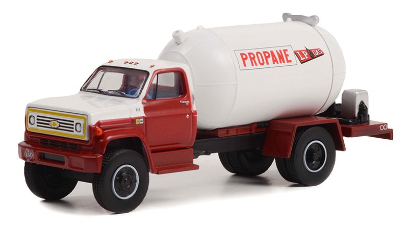 Camion citerne de propane Greenlight 1985 Chevrolet C-65 miniature 1/64 de la serie SD Truck