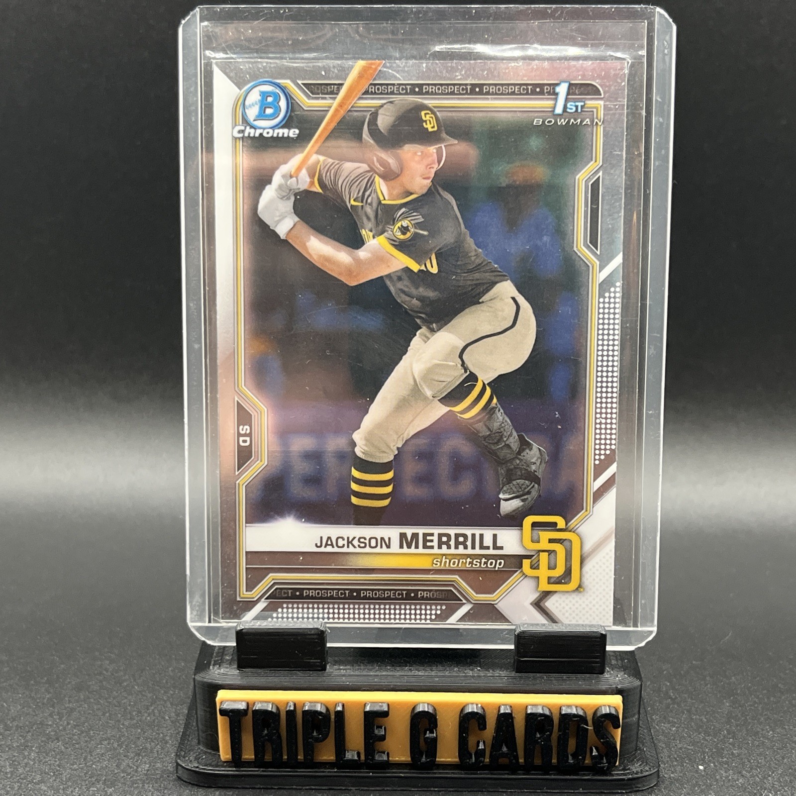 2021 Jackson Merrill Bowman Chrome 1st #BDC-119 - Shark Bait $1 Start