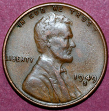 1949 S Lincoln Cent 19mm 1949 S Lincoln Cent 19mm