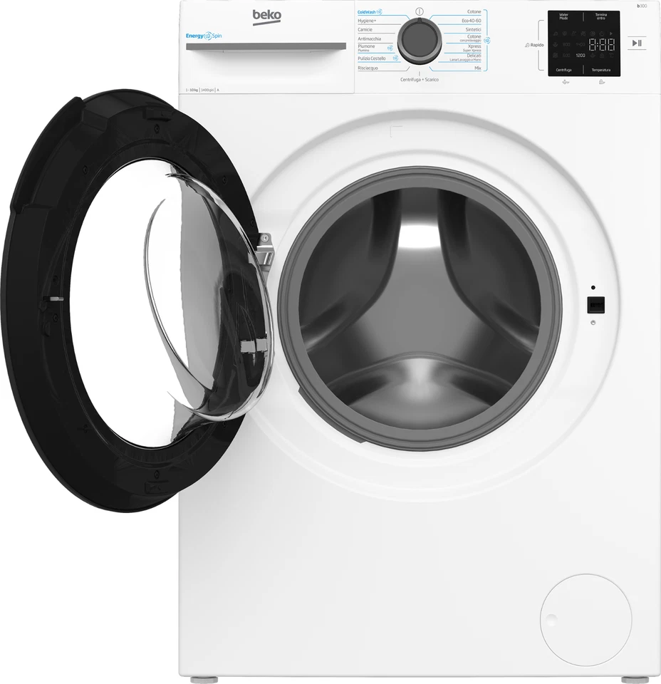 Lavatrice BEKO 10 KG Bianco 1400 Giri Classe A Programma Rapido Vapore OFFERTA - Immagine 3 di 4