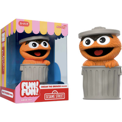 Sesame Street Oscar the Grouch (Orange) Fun! Fun! Figure  [SUPFF-SEST-11974]