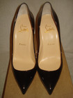 100% AUTH NEW WOMEN LOUBOUTIN PIGALLE FOLLIES BLACK PATENT 100 PUMPS/HEEL US 8 — photo 6