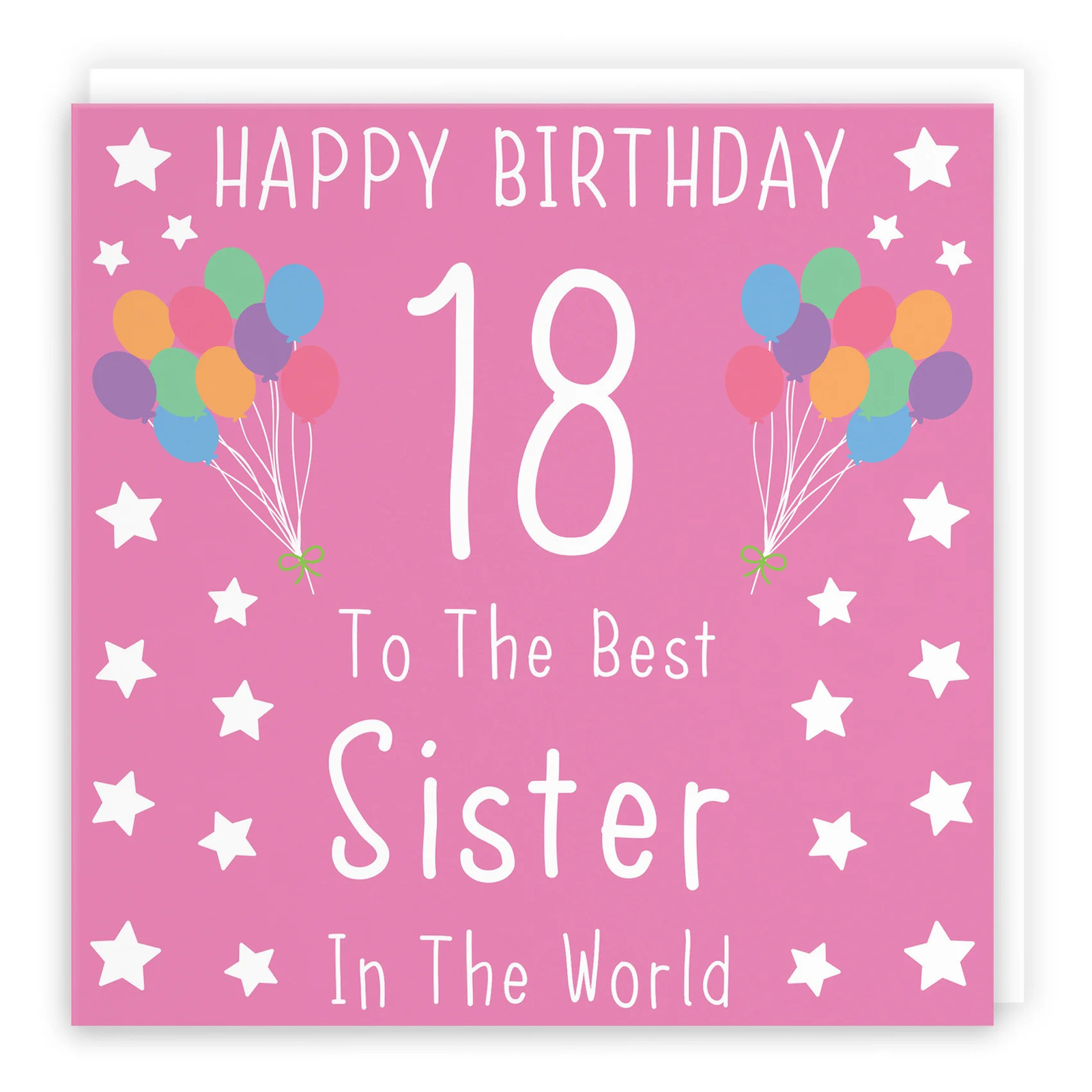 18th Sister Birthday Card Iconic