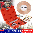<!--F#f_0-->Brake Line Pipe Repair Kit 3/16 25FT Copper Pipe Flaring Tool (20) Nuts Fittings<!--F/-->
