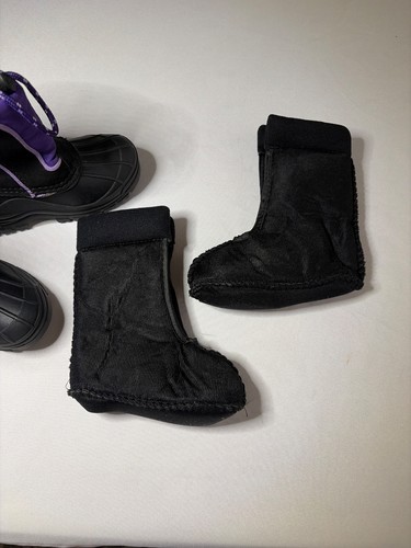 LITTLE GIRL'S SPORTO *SOPHIA* FIOLETOWE ŚNIEGOWCE ROZMIAR 9 - Zdjęcie 3 z 5