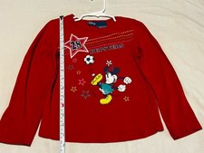 Vintage Kids Disney Minnie Mouse Red Longsleeve Size 5