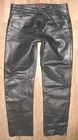 / N.L.C Leather Jeans - Pants IN Black From Smooth Leather! Approx. W35-36/L33