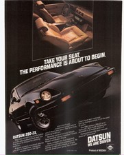 1982 Datsun 280-zx Nissan Performance About To Begin Vintage Color Print Ad