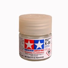 Tamiya Acrylic Mini X-35 Semi Gloss Clear Paint 10ml Bottle 81535
