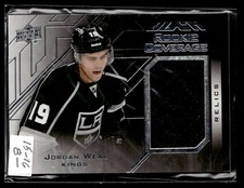 2015-16 Upper Deck Black Rookie Coverage Relics Jordan Weal Los Angeles Kings