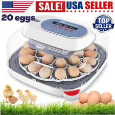 18 Eggs Incubators w/Automatic Egg Turning Temperature Control Humidity Control