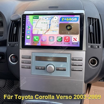 2G+64GB Android 15.0 Apple Carplay Autoradio Für Toyota Corolla Verso 2003-2009